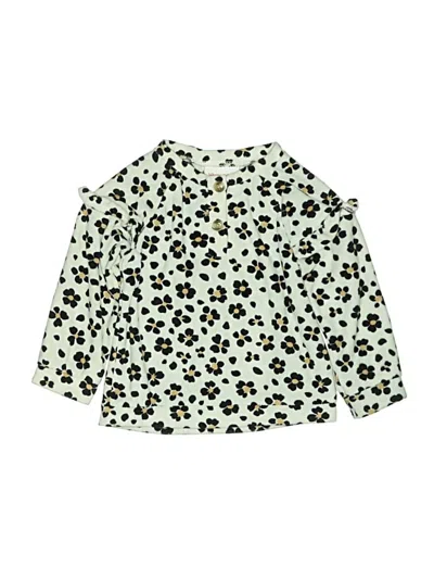 Pre-owned Little Lass Babies' Long Sleeve Blouse In Green