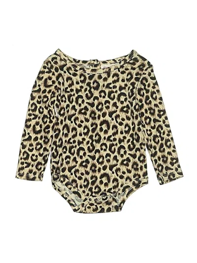 Pre-owned Little Lass Babies' Long Sleeve Onesie In Gold