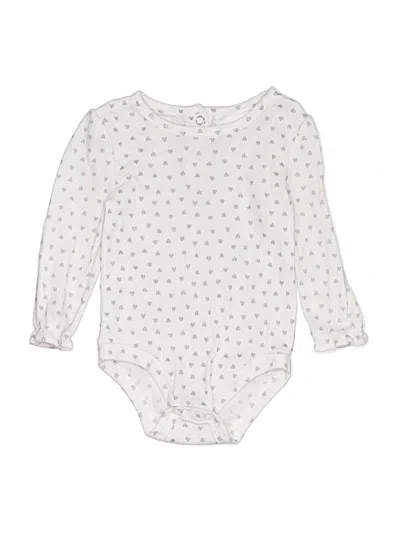 Pre-owned Little Lass Kids' Long Sleeve Onesie In Ivory
