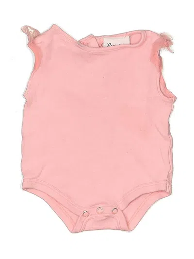 Pre-owned Little Lass Babies' Short Sleeve Onesie In Pink