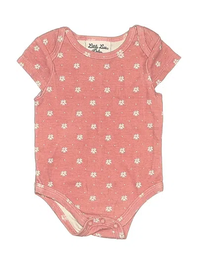 Pre-owned Little Lass Babies' Short Sleeve Onesie In Red