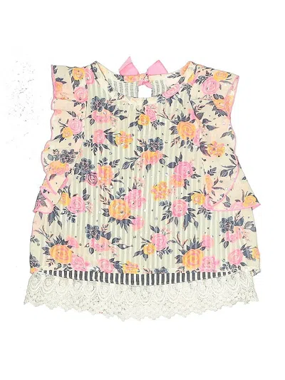 Pre-owned Little Lass Kids' Sleeveless Blouse In Pink
