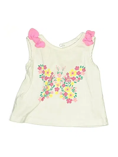 Pre-owned Little Lass Kids' Sleeveless T-shirt In White