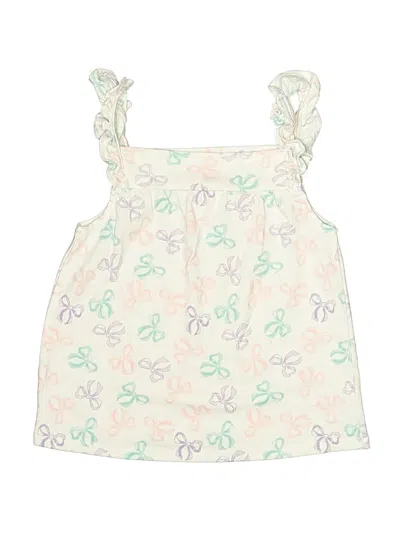 Pre-owned Little Lass Kids' Tank Top Ivory Halter Neckline Tops