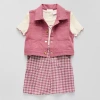 Little Lass Toddler Girls 2-pc. Dress Set In Pink
