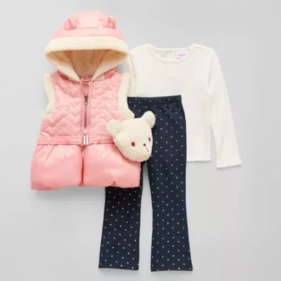 Little Lass Babies' Toddler Girls 3-pc. Legging Set In Pink