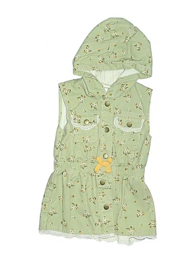 Pre-owned Little Lass Kids' Vest In Green