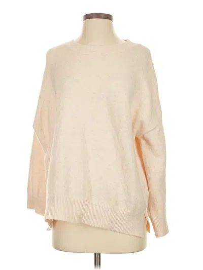 Pre-owned Little Lies 3/4 Sleeve Top Ivory Boatneck Tops