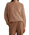 Little Lies Bethany Textured Sweater In Mocha In Brown