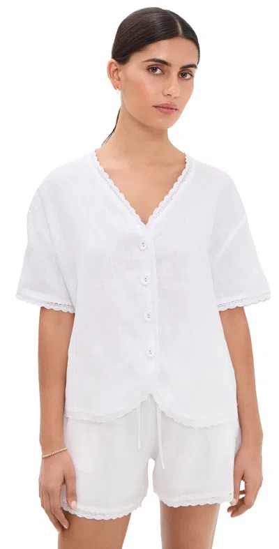 Little Lies Hannah Blouse White