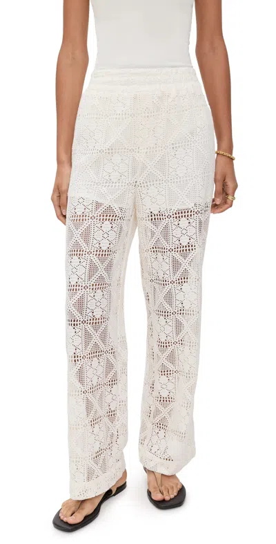 Little Lies Lacey Pants Ivory In Neutral