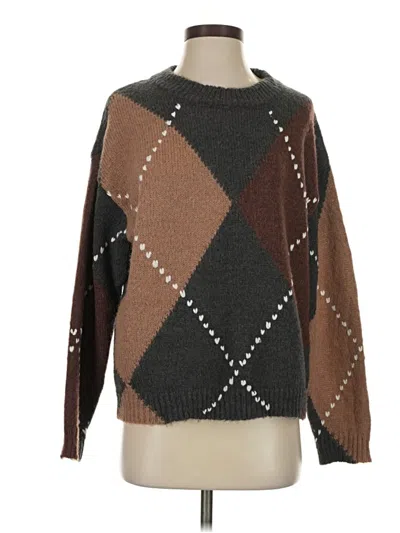 Pre-owned Little Lies Pullover Sweater In Brown