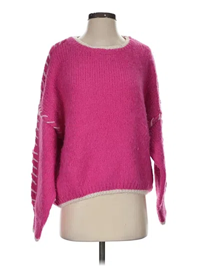Pre-owned Little Lies Pullover Sweater In Pink