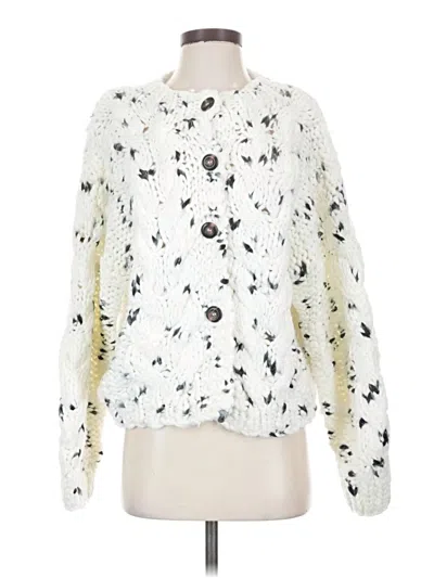 Pre-owned Little Lies Pullover Sweater In White