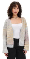 Little Lies Rainbow Blend Cardigan Grey In Gray
