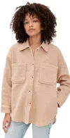 Little Lies Teddy Shacket Camel In Brown