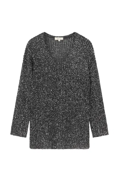 Little Lies Women's Silver Dazed & Confused Sequin Knit In Gray