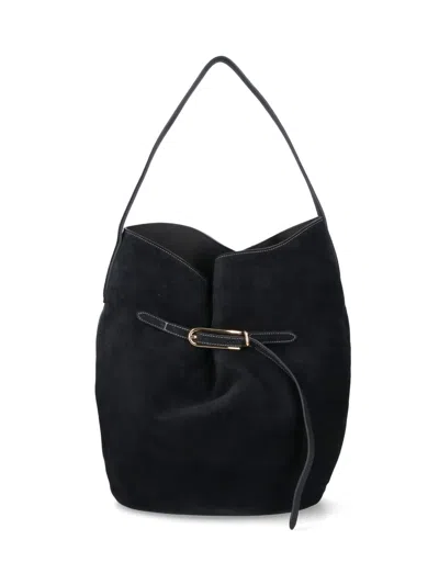 Little Liffner Belted Bag Large Bucket Bag In Black