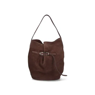 Little Liffner Belted Bag Large Bucket Bag In Brown