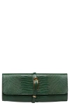 Little Liffner Belted Clutch In Green