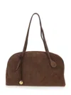 Little Liffner Brown Handbag In Suede In Brown
