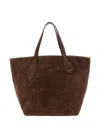 Little Liffner Large Leather Tote Bag In Brown