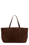 Little Liffner Mega Sprout Suede Tote In Brown