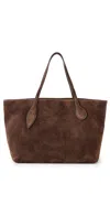 Little Liffner Mega Sprout Tote Dark Brown In Dark Brown