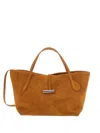 Little Liffner Penne Suede Tote Bag In Brown