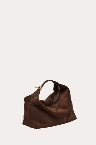 Little Liffner Pillow Pouch Suede Dark Brown