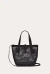 LITTLE LIFFNER SPROUT TOTE MINI BLACK CROCHET