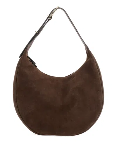 Little Liffner Suede Shoulder Bag In Brown