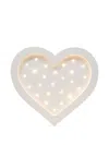 Little Lights Heart-shaped Illuminated Wall Decor In White