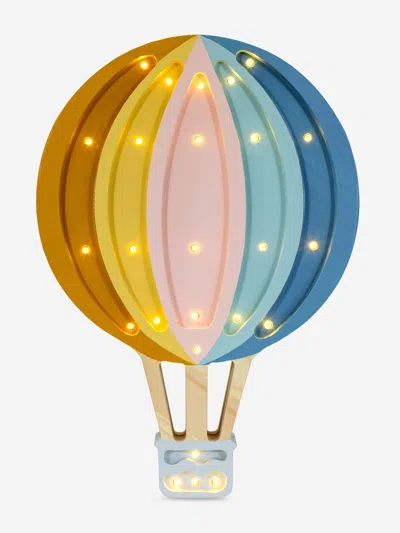 Little Lights Kids'  Hot Air Balloon Lamp In Multicoloured