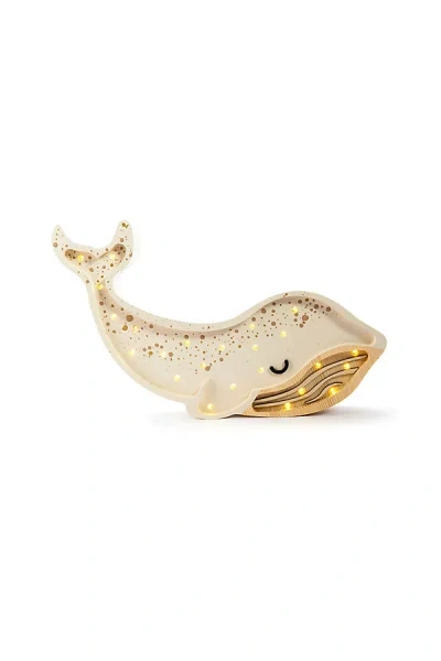 Little Lights Whale Lamp In Gold