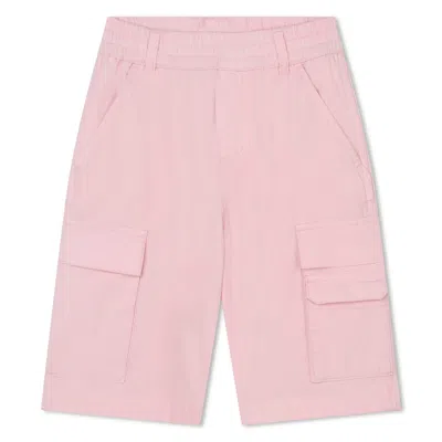 Little Marc Jacobs Kids' Bermuda Cargo In T Rosa Rosa Antico