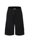 Marc Jacobs Black Shorts For Boy With Logo In Black