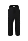 Marc Jacobs Black Trousers For Boy With Logo In Black