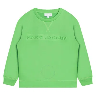 Marc Jacobs Kids' Little  Boys Logo Embossed Sweatshirt In Green