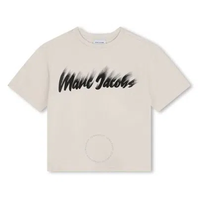 MARC JACOBS LITTLE MARC JACOBS BOYS LOGO PRINT COTTON T-SHIRT