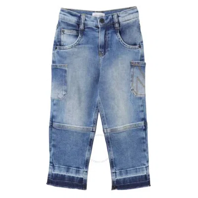MARC JACOBS LITTLE MARC JACOBS BOYS PANELLED DENIM JEANS