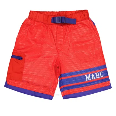 Little Marc Jacobs Kids'  Boys Red Logo-print Mesh Bermuda Shorts