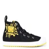 Marc Jacobs Little  Boys Smile Print High-top Sneakers In Black