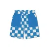 Marc Jacobs Little  Boys Spray-paint Cotton Bermuda Shorts In Blue