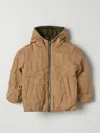 Marc Jacobs Kids' Little  Girls Reversible Logo Puffer Jacket In Beige