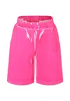 Marc Jacobs Fuchsia Trousers For Girl With Logo In Fuchsia