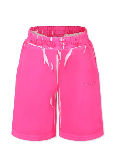 Marc Jacobs Kids' Fuchsia Trousers For Girl With Logo