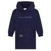 Marc Jacobs Little  Girls Cotton-rich Hoodie Dress In Blue