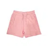 Marc Jacobs Little  Girls Embossed Logo Drawstring Cotton Shorts In Pink