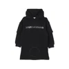 Marc Jacobs Little  Girls Layered Fleece Logo Dress In Black